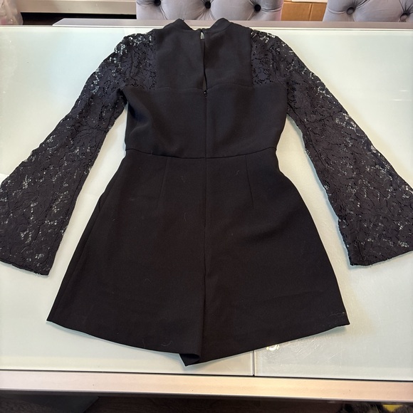 New with tags BCBG black lace romper 2. - Picture 4 of 4